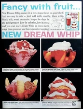 Dream Whip dessert topping ad vintage 1960 original advertisement 