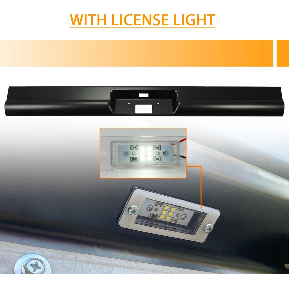 Pan antivuelco trasero Fleetside para camioneta Chevrolet C10 67-72 con lámparas de matrícula Foto 3 de 4