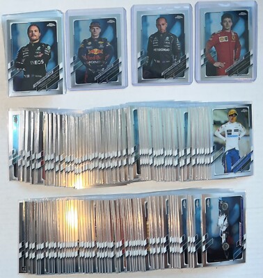 2021 Topps Chrome Formula 1 Complete Base Set #1-175 Hamilton Verstappen Leclerc