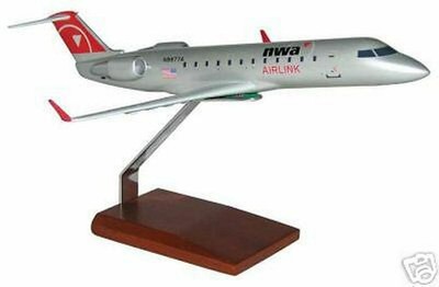 CRJ-200 Northwest Airlink CRJ200 Plane Desk Wood Model Big New