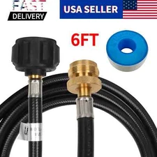 6FT Propane Adapter Hose LP Tank 1lb to 20lb Converter For QCC1 Type1 Gas Grill