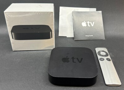 Apple TV A1469 3rd Generation HD Media Streamer Complete w/Remote in Retail Box