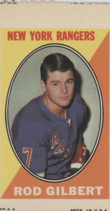 Gilbert Gold Sticker 1970-71 Topps - Sticker Stamps Rod Gilbert for sale online | eBay