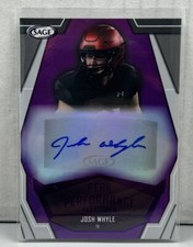 2023 SAGE HIT Peak Performance Autographs #PKAJW Josh Whyle Auto Purple