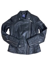 Genuine Leather Biker Jacket Women’s Size 8-10