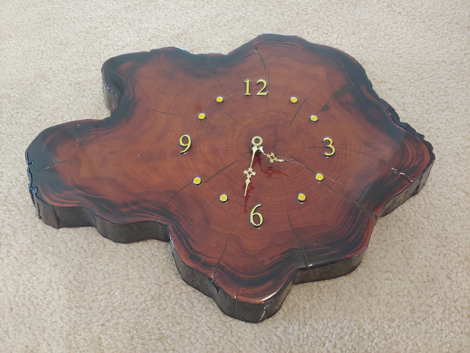 Handmade Wooden Clock eBay