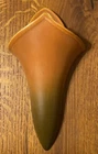Vintage 1920s Roseville Rosecraft Burnt Orange Art Pottery Wall Pocket 1236-9