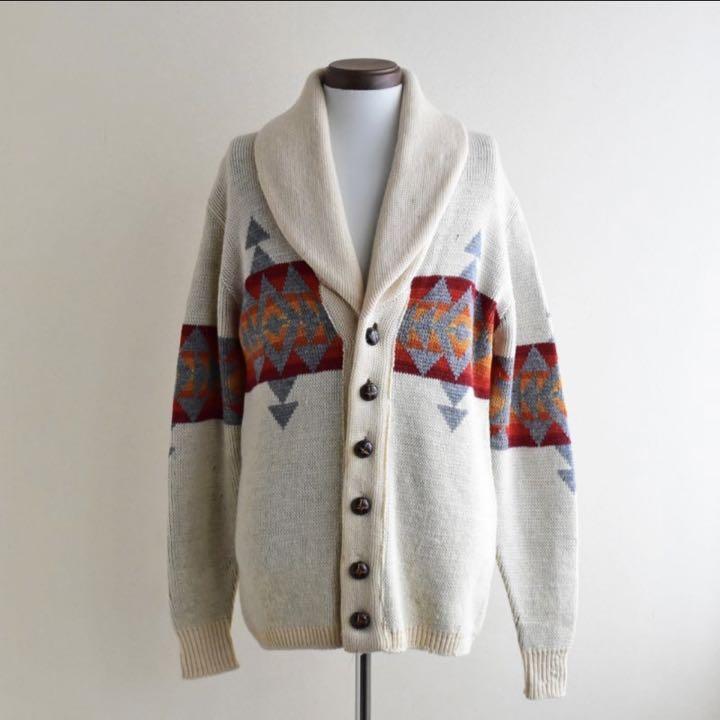 PENDLETON Vintage Native Pattern Shawl Collar Cardigan men S PENDLETON Vintage Native Pattern Shawl Collar Cardigan men S