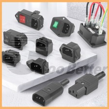 IEC Mains Power Plug/Socket Inlet Outlet Cable Connectors AC-01/02/03/04/05/06A