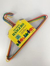 Vintage Tiny Tykes Kids Child Hangers Primary Colors Metal Vinyl Coated 80 90's