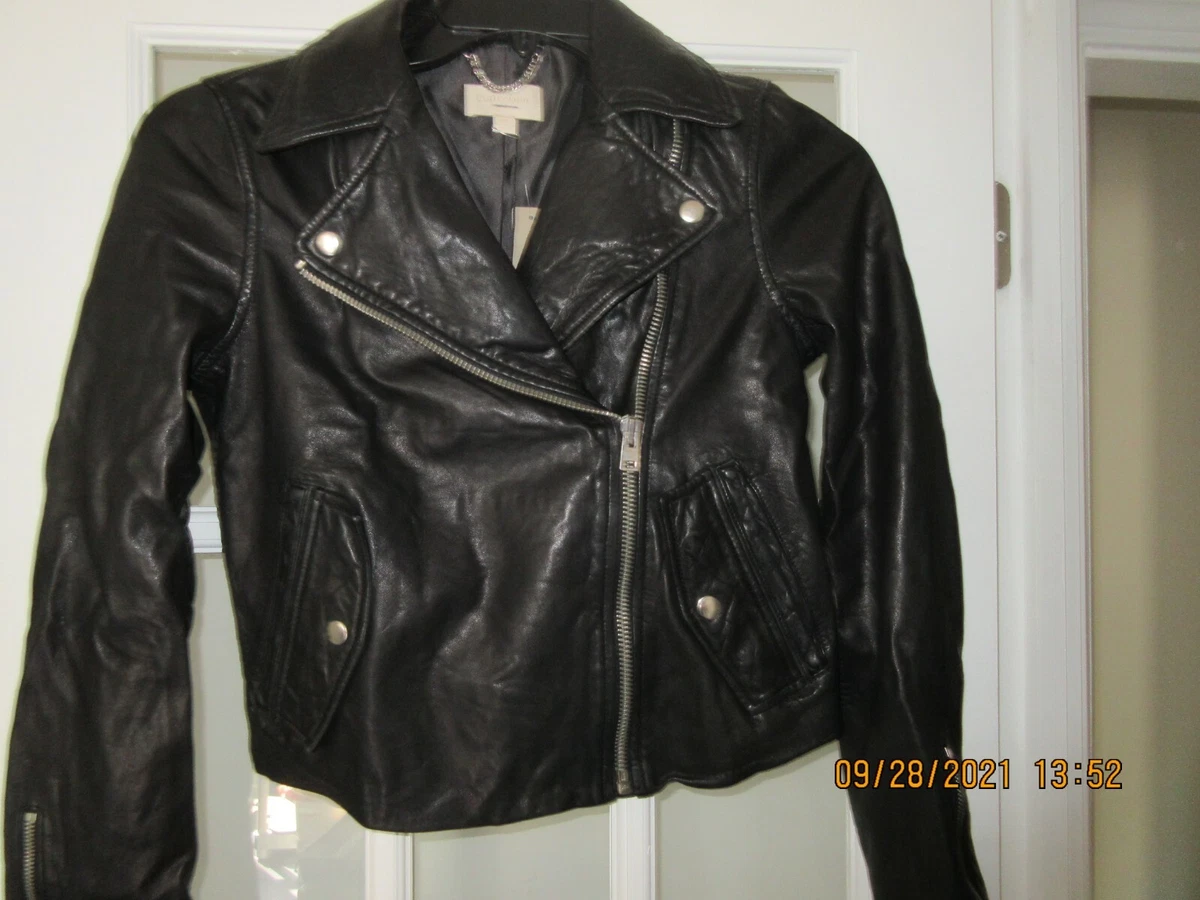 J crew washed leather best sale jacket