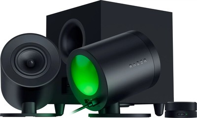 Razer - Nommo V2 Pro Full-Range 2.1 PC Gaming Speakers with Wireless Subwoofe...