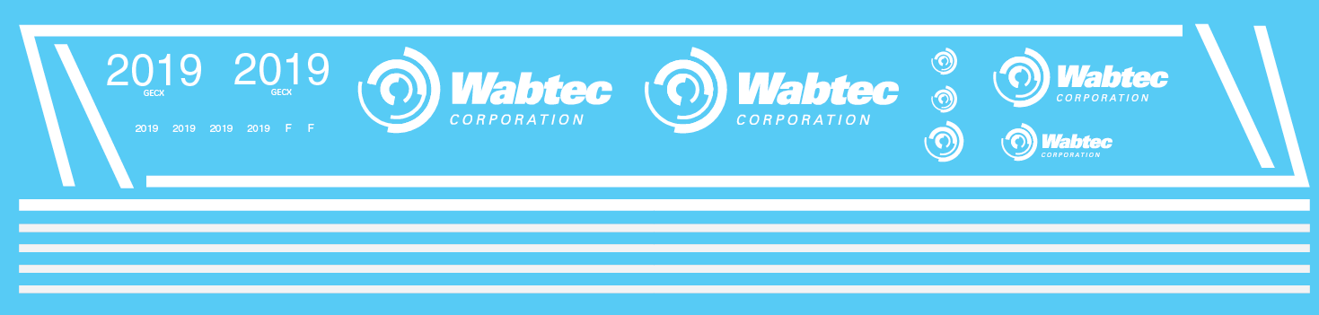 HO Scale - Wabtec Dash 8-40CW Locomotive Decal Set