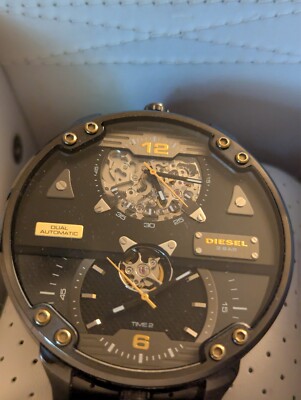 Rare Diesel DZ7365 Double Automatic Movement Dual Time Zone