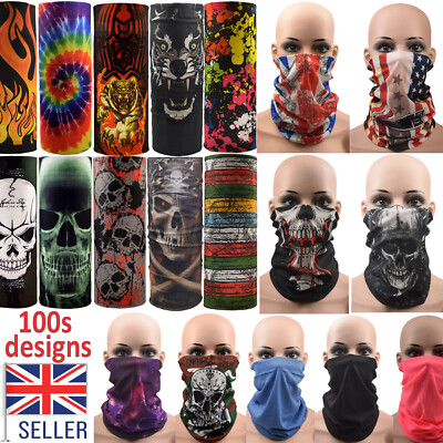 Mehrzweck Gesichtsmaske Abdeckung Hals Schlauchschal Wärmer Sturmhauben Schlauchschal Bandana Biker