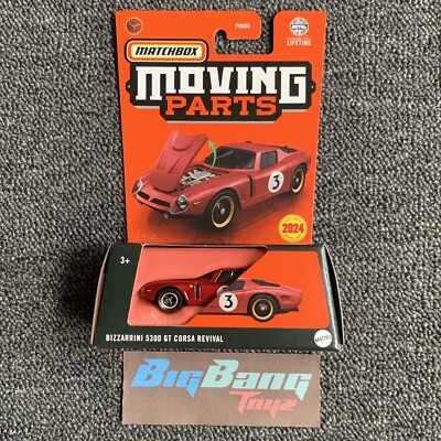 Matchbox Moving Parts Bizzarrini 5300 GT Corsa Revival Red (In-Stock) New 2024