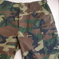 ROTHCO BDU Green camo military Tactical camouflage ARMY CARGO SHORTS 