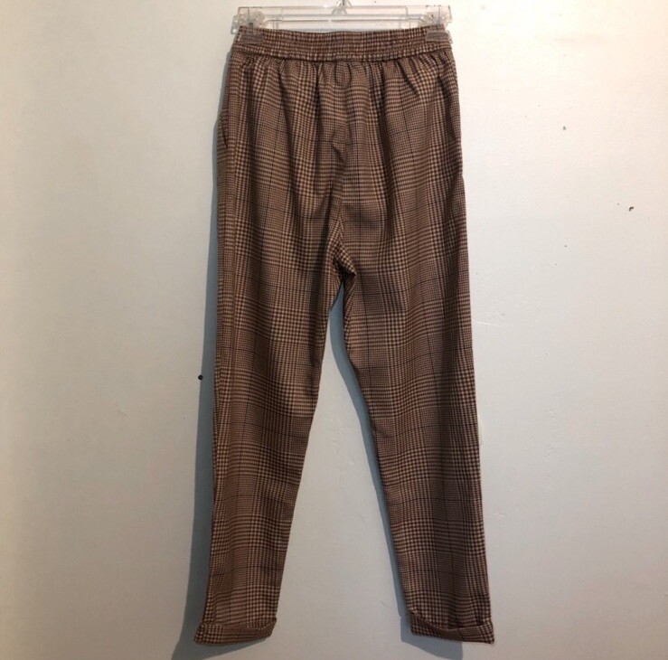 H&M Tan w/ Black Checkered Trousers, Cuffed, size 12-13Y | eBay H&M Tan w/ Black Checkered Trousers, Cuffed, size 12-13Y | eBay
