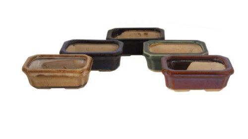 Semilla rectangular de cerámica macetas y bandejas de partida