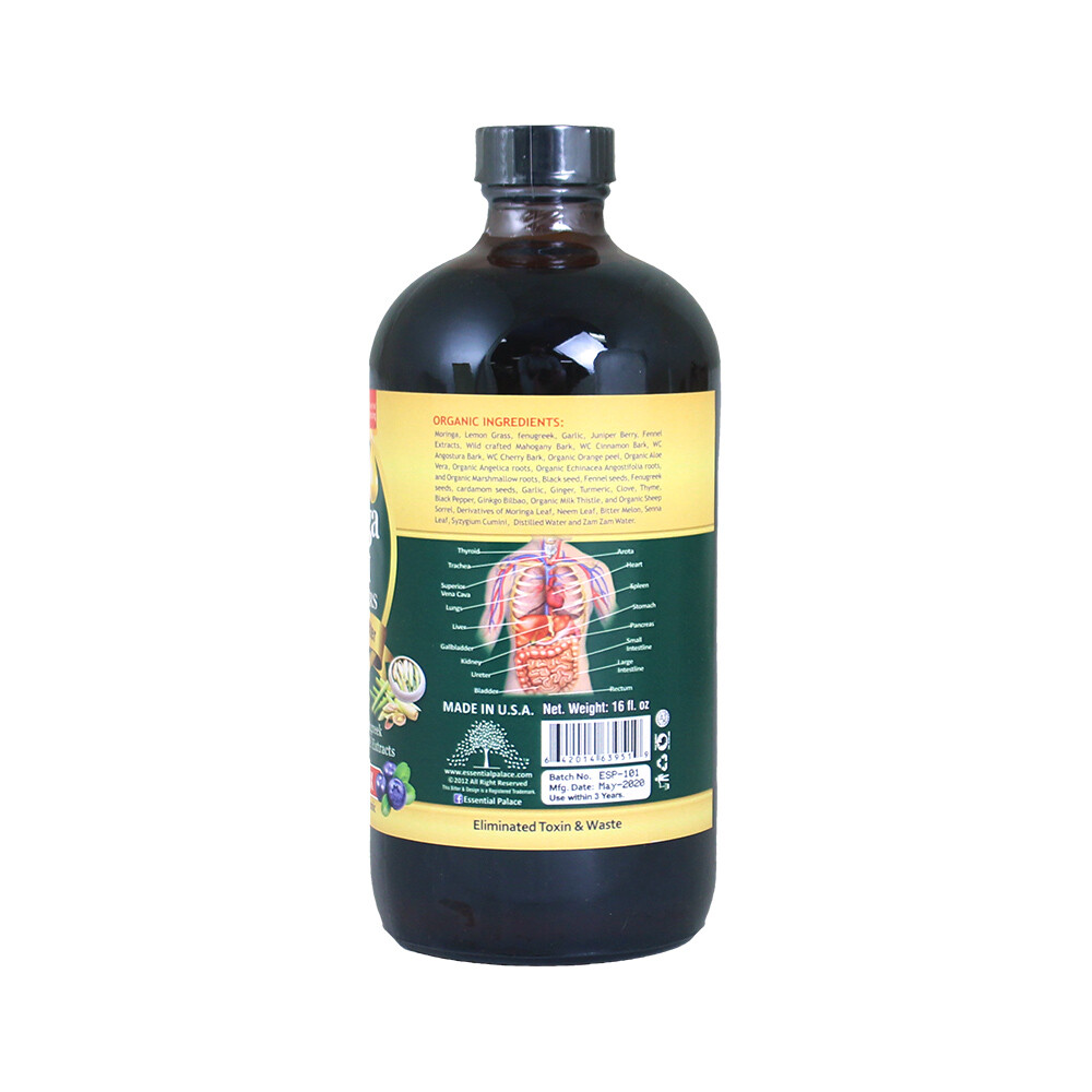 Essential Palace Organic Moringa Detox Bitters - 16 oz. | eBay