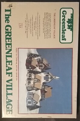 NEW 1983 #8016 The Greenleaf Village Wooden Building Model Kit ...