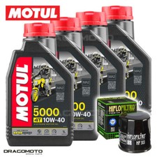 Kawasaki NINJA 600 ZX-6R 1996-1998 Tagliando Olio Motul 5000 4T 10W-40 4 litr...