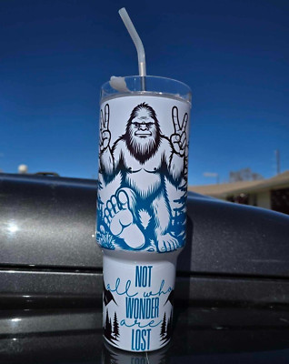 Big Foot 40oz Tumbler - Stainless Steel - '' Wander Not Lost''