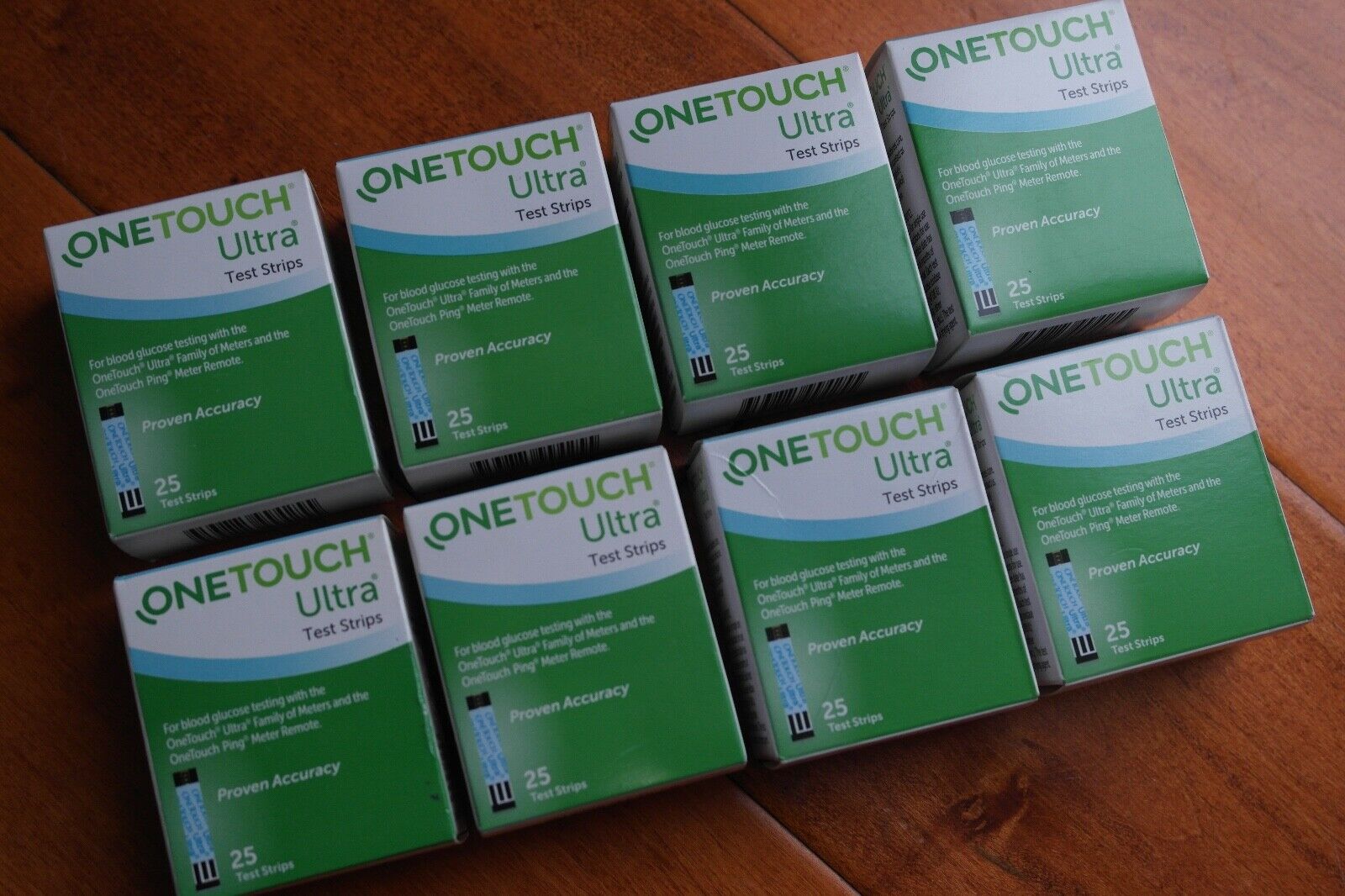 200 One Touch Ultra Diabetic Glucose Test Strips 8 x 25 New Sealed 02-05/2022