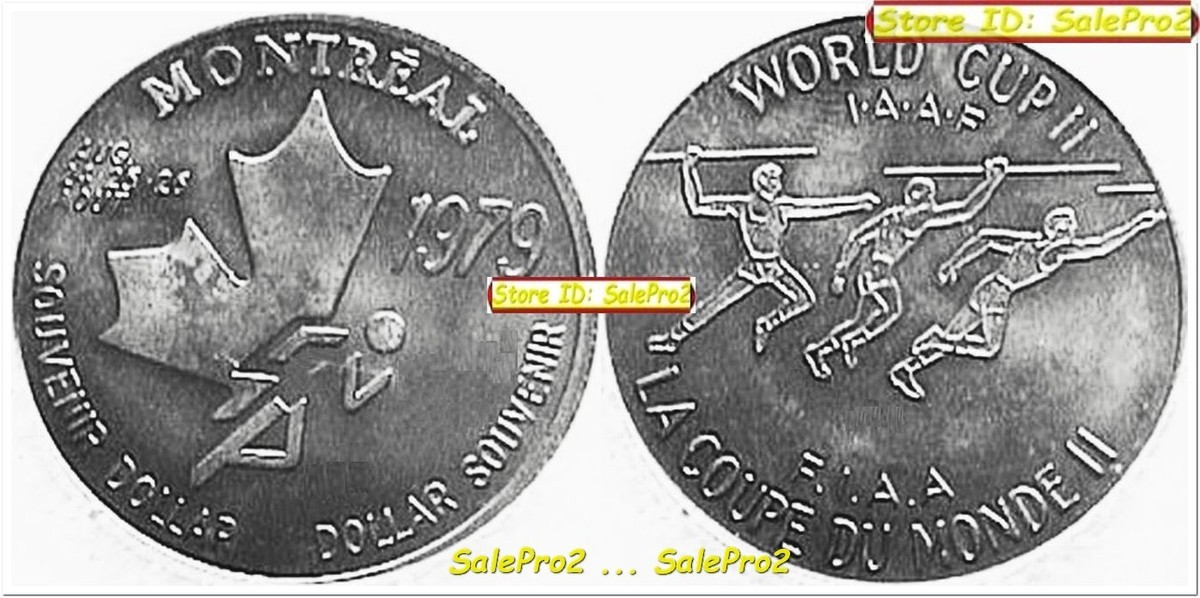 CANADA 1979 CANADIAN OLYMPIC JAVELIN WORLD CUP SPORT $1 DOLLAR