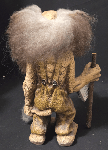 Figura de arte popular vintage 1996 Nyfoam Troll Walking Man Troll #112 - Imagen 3 de 5