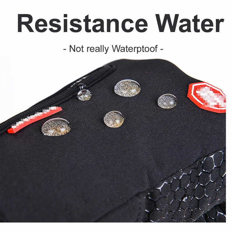 Велосипед велосипед велосипед перчатки зимние тепловой теплый полный палец варежки сенсорный экран - Изображение 4 из 4