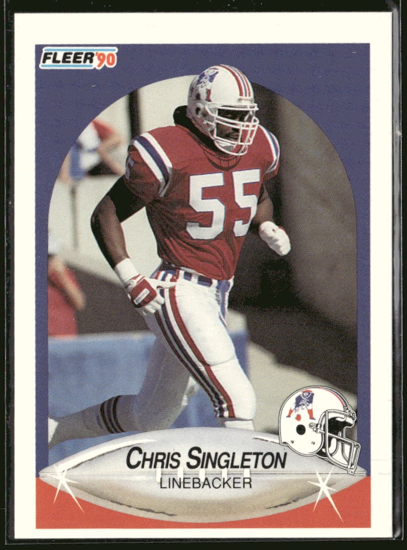1990 Fleer Update Chris Singleton RC #U-7 New England Patriots