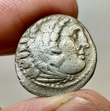 Alexander The Great! Silver Drachma. Nice Details!!!