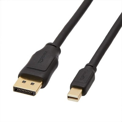 Amazon Basics Kabel für Mini DisplayPort zu DisplayPort, 1.8 m, Schwarz