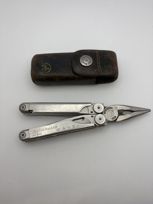Leatherman Wave Multi-Tool Knife Plier Pat Pend 2000 With Sheath Worn