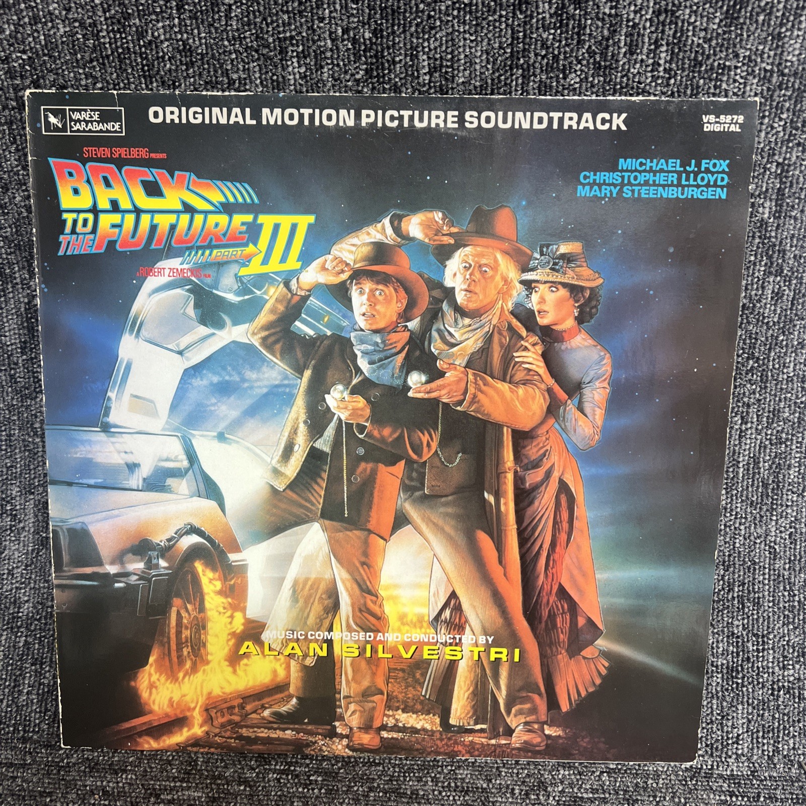Alan Silvestri - Back To The Future 3 III 1990 Soundtrack Vinyl. NM RARE VS 5272