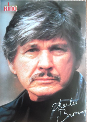 CHARLES BRONSON --- KINO - Autogrammkarte AK 19