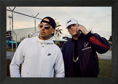 Raf Camora und Bonez MC Framed Wall Art Poster Canvas Print Picture