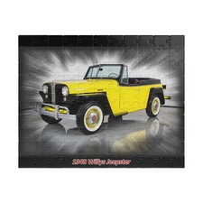 1948 Willys Jeepster Jigsaw Puzzle 1948 Willys Jeepster Jigsaw Puzzle