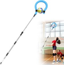 Volleyball Spike Trainer - Adjustable Height 63"-77" with Question Mark Hook ...