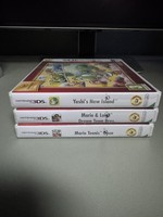 Nintendo 3DS Games Bundle Sealed Mario Luigi Yoshi Mario Tennis Brand New