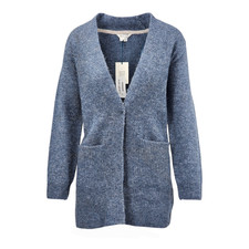 White Stuff ERIN LONGLINE CARDI in MID BLUE RRP £65.00