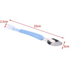 1Pc Double Head Baby Feeding Spoon Scraping Pure Spoon Baby Fruit Scraper