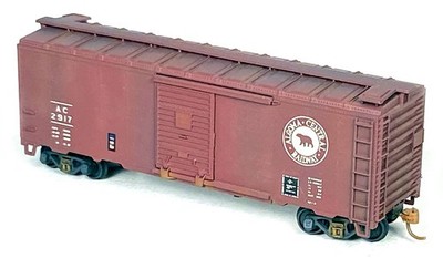 HO ATHEARN --- ALGOMA CENTRAL 40' BOX CAR 2917 --- ''USED & WEATHERED''