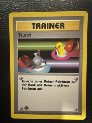 Pokémon TCG Switch Base Set Trainer 1st Edition Common Card 95/102