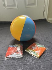 4e's Novelty Beach Balls 3 Pack 9 Inflatable Beach Balls for Kids - Summer