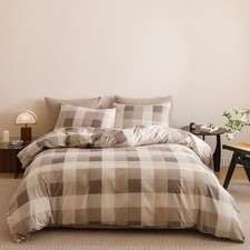 Khaki Plaid Size Comforter Sets Gingham Tartan Full Khaki Buffalo Plaid