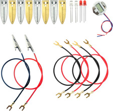 EUDAX Fruit Battery Science Experiment Kit with Electronic Clock and RGB LED for