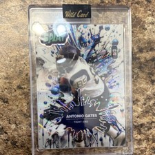 Wild Card 2025 SPLAT Antonio Gates Football Trading Card Hologram #SBBLU06-AG