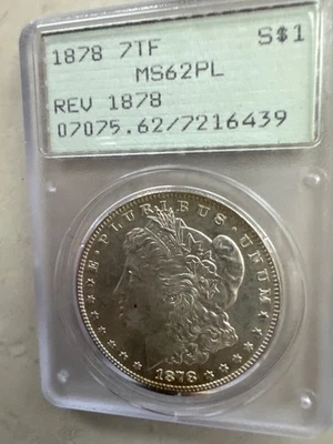 Proof-Like Silver 1878 Year Morgan US Dollars (1878-1921) for sale